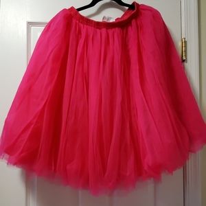 Hot pink Tulle A-line Tutu skirt